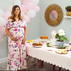 Pink Blush Maternity Dress